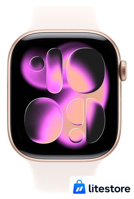 Умные часы Apple Watch Series 11 46 мм (алюминиевый корпус, розовое золото/легкие румяна, спортивный силиконовый ремешок M/L) - Изображение №2 — Лайт Стор
