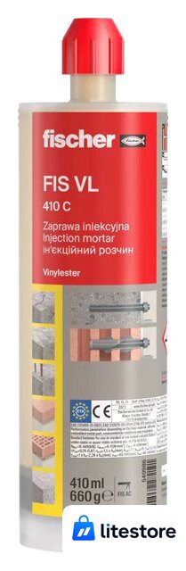 Химический анкер Fischer FIS VL 410 C 540986 - Изображение №1 — Лайт Стор
