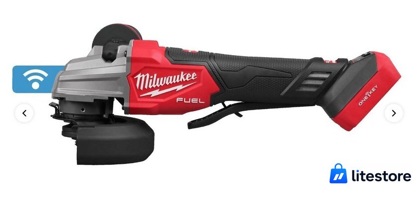 Угловая шлифмашина Milwaukee M18 Fuel One-Key M18FSAGSVO125X-0X 4933493552 (без АКБ, кейс) - Изображение №2 — Лайт Стор