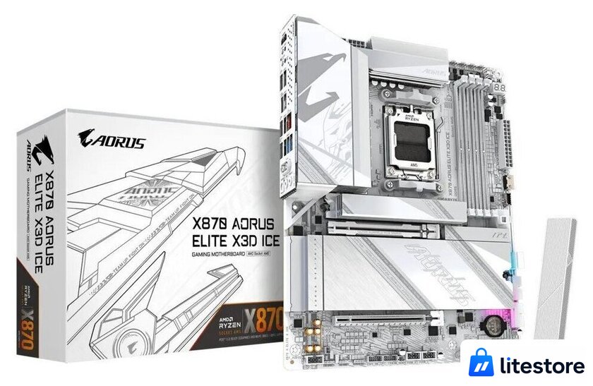 Материнская плата Gigabyte X870 Aorus Elite X3D Ice - Изображение №5 — Лайт Стор