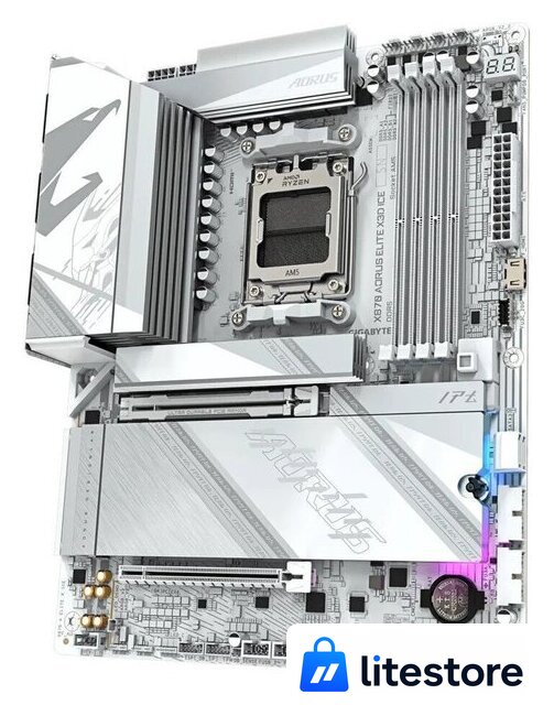 Материнская плата Gigabyte X870 Aorus Elite X3D Ice - Изображение №3 — Лайт Стор