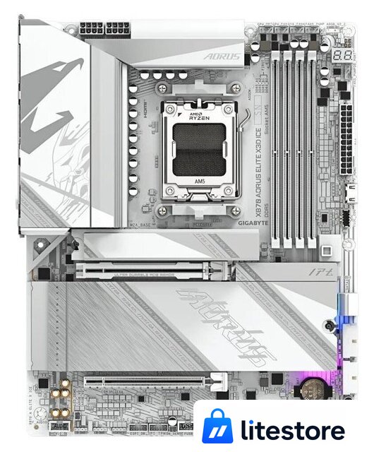 Материнская плата Gigabyte X870 Aorus Elite X3D Ice - Изображение №1 — Лайт Стор