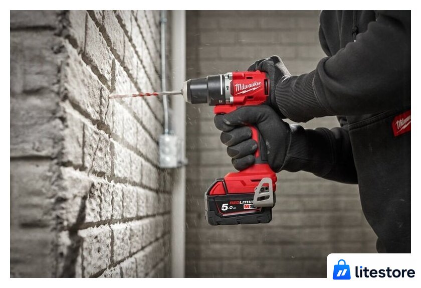 Ударная дрель-шуруповерт Milwaukee M18 M18BLPDRC-422C 4933492825 (с 2-мя АКБ 2 Ач + 4 Ач, кейс) - Изображение №3 — Лайт Стор