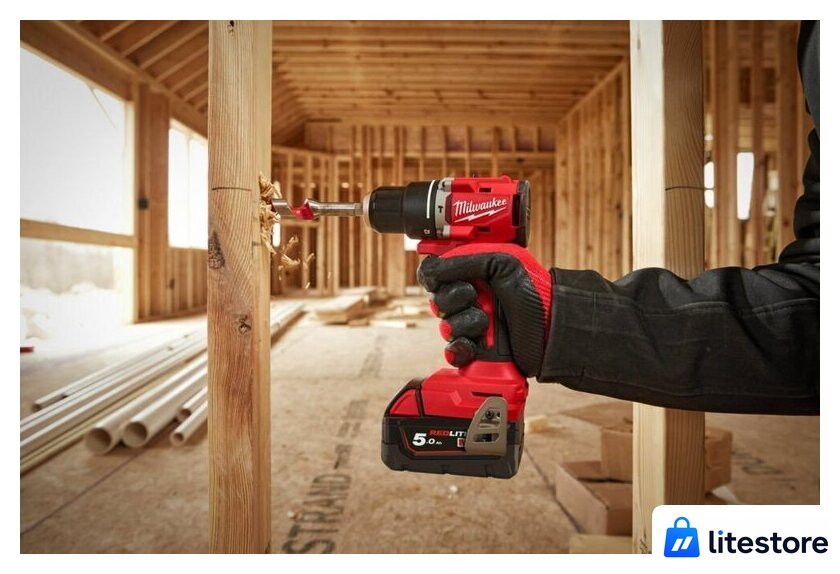 Ударная дрель-шуруповерт Milwaukee M18 M18BLPDRC-422C 4933492825 (с 2-мя АКБ 2 Ач + 4 Ач, кейс) - Изображение №10 — Лайт Стор