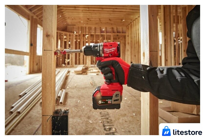 Ударная дрель-шуруповерт Milwaukee M18 M18BLPDRC-422C 4933492825 (с 2-мя АКБ 2 Ач + 4 Ач, кейс) - Изображение №13 — Лайт Стор