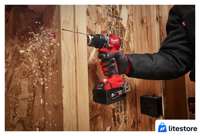 Ударная дрель-шуруповерт Milwaukee M18 M18BLPDRC-422C 4933492825 (с 2-мя АКБ 2 Ач + 4 Ач, кейс) - Изображение №11 — Лайт Стор