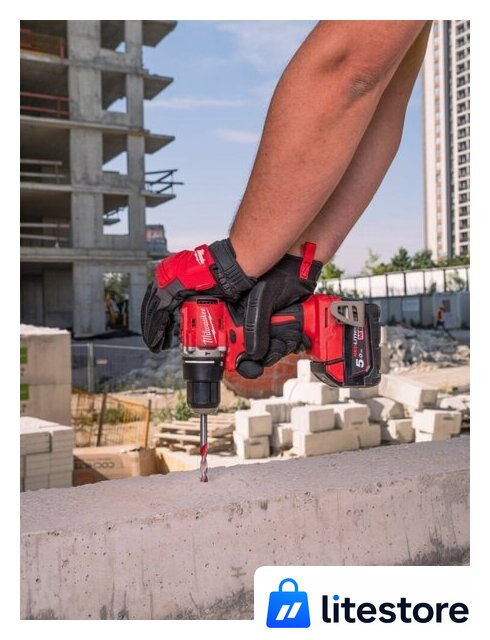 Ударная дрель-шуруповерт Milwaukee M18 M18BLPDRC-422C 4933492825 (с 2-мя АКБ 2 Ач + 4 Ач, кейс) - Изображение №5 — Лайт Стор