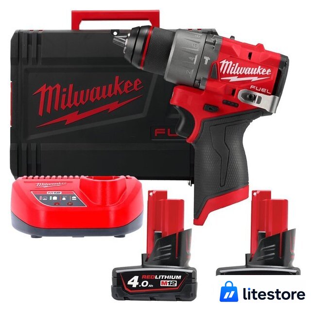 Ударная дрель-шуруповерт Milwaukee M12 FUEL M12FPD2-402X 4933479869 (с 2-мя АКБ 4 Ач, кейс) - Изображение №1 — Лайт Стор