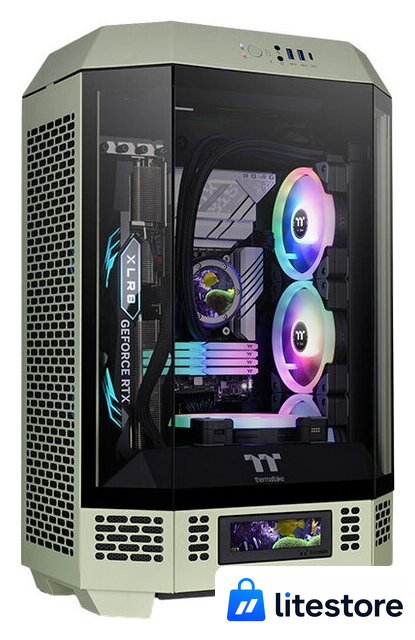 Корпус Thermaltake The Tower 300 Matcha Green CA-1Y4-00SEWN-00 - Изображение №1 — Лайт Стор