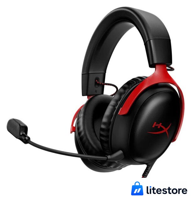 Наушники HyperX Cloud III (черный/красный) - Изображение №1 — Лайт Стор