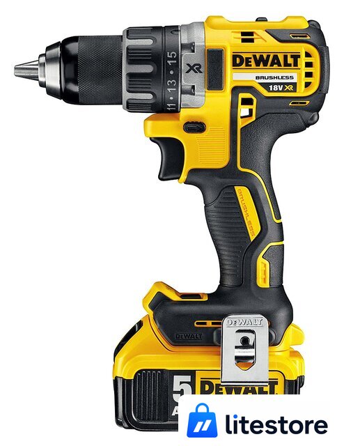 Дрель-шуруповерт DeWalt DCD791P2 (с 2-мя АКБ 5 Ah) - Изображение №1 — Лайт Стор