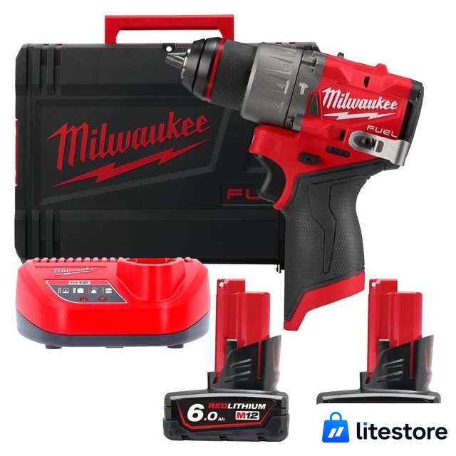 Ударная дрель-шуруповерт Milwaukee M12 FUEL M12FPD2-602X 4933479870 (с 2-мя АКБ 6 Ач, кейс) - Изображение №1 — Лайт Стор