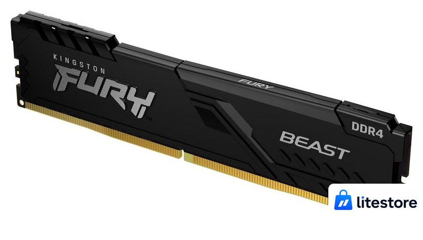 Оперативная память Kingston FURY Beast 16GB DDR4 PC4-25600 KF432C16BB/16 - Изображение №1 — Лайт Стор