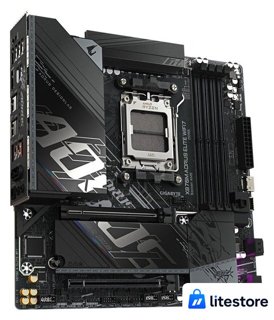 Материнская плата Gigabyte X870M Aorus Elite WiFi7 - Изображение №3 — Лайт Стор