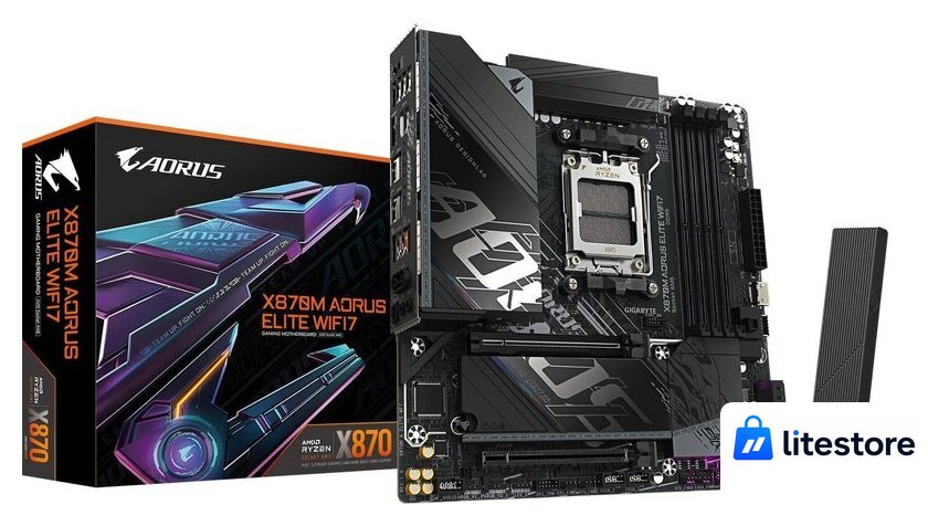 Материнская плата Gigabyte X870M Aorus Elite WiFi7 - Изображение №5 — Лайт Стор