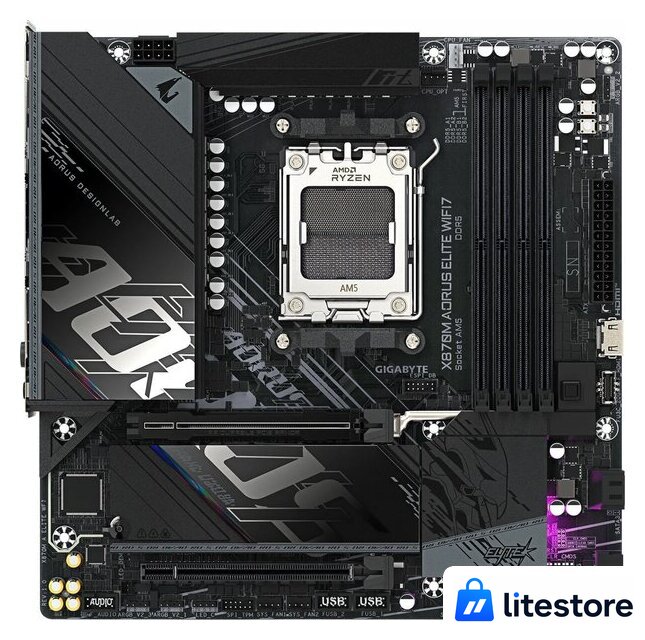 Материнская плата Gigabyte X870M Aorus Elite WiFi7 - Изображение №1 — Лайт Стор