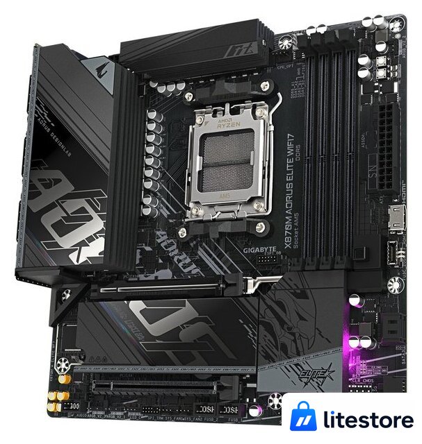 Материнская плата Gigabyte X870M Aorus Elite WiFi7 - Изображение №2 — Лайт Стор