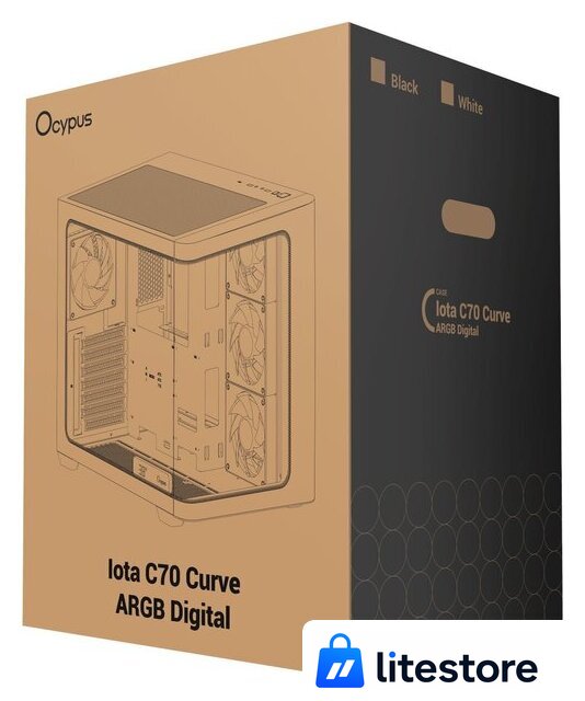 Корпус Ocypus Iota C70 Curve BK ARGB - Изображение №11 — Лайт Стор
