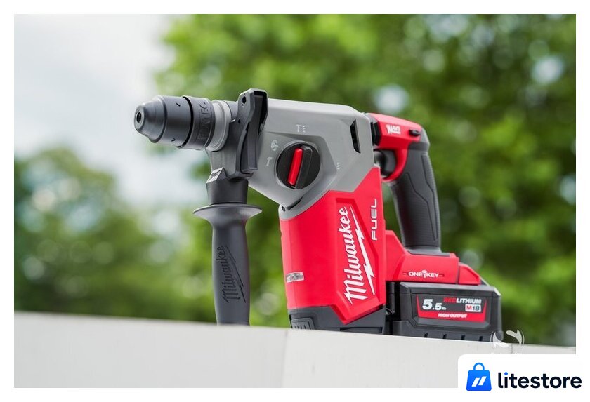 Перфоратор Milwaukee M18 FUEL M18ONEFHX-552X 4933478504 (с 2-мя АКБ, кейс) - Изображение №23 — Лайт Стор