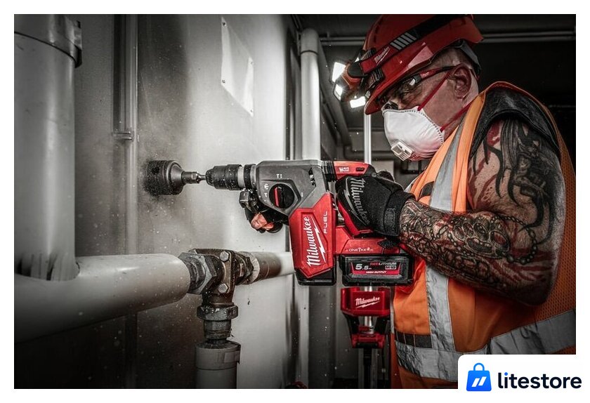 Перфоратор Milwaukee M18 FUEL M18ONEFHX-552X 4933478504 (с 2-мя АКБ, кейс) - Изображение №18 — Лайт Стор