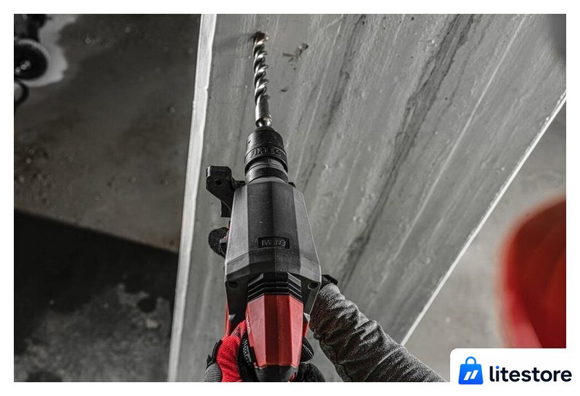 Перфоратор Milwaukee M18 FUEL M18ONEFHX-552X 4933478504 (с 2-мя АКБ, кейс) - Изображение №10 — Лайт Стор