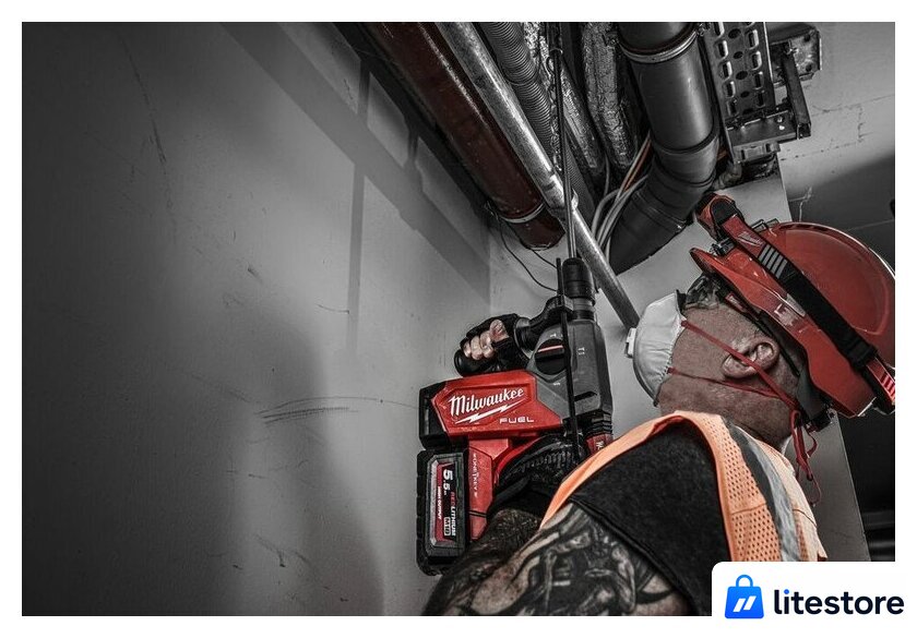 Перфоратор Milwaukee M18 FUEL M18ONEFHX-552X 4933478504 (с 2-мя АКБ, кейс) - Изображение №11 — Лайт Стор