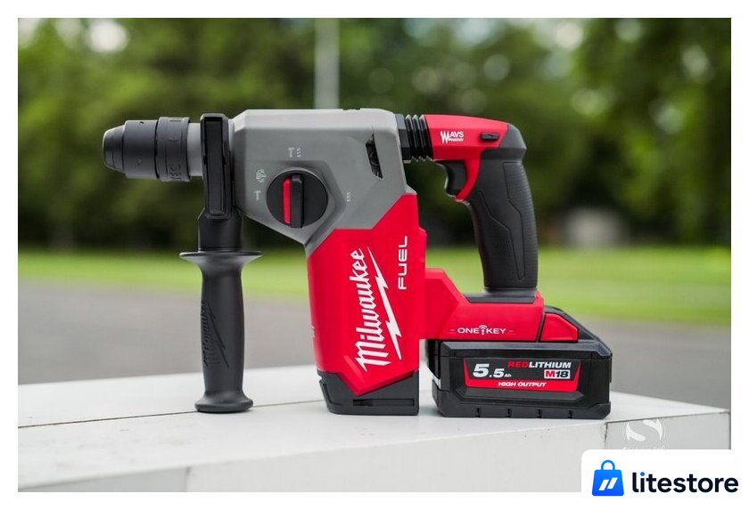 Перфоратор Milwaukee M18 FUEL M18ONEFHX-552X 4933478504 (с 2-мя АКБ, кейс) - Изображение №25 — Лайт Стор