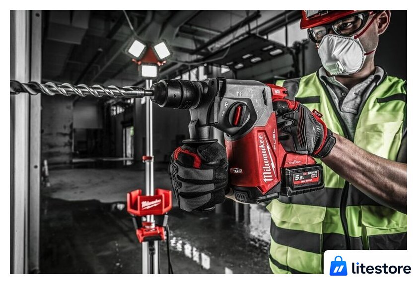 Перфоратор Milwaukee M18 FUEL M18ONEFHX-552X 4933478504 (с 2-мя АКБ, кейс) - Изображение №19 — Лайт Стор