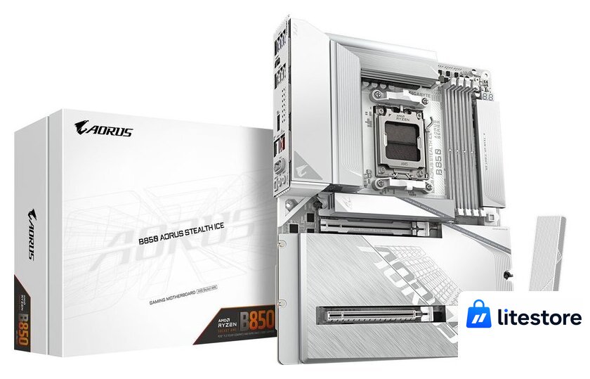 Материнская плата Gigabyte B850 Aorus Stealth Ice - Изображение №7 — Лайт Стор
