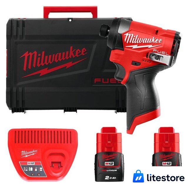 Винтоверт Milwaukee M12 FUEL M12FID2-202X 4933479877 (с 2-мя АКБ, кейс) - Изображение №1 — Лайт Стор