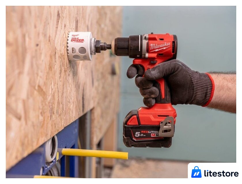 Дрель-шуруповерт Milwaukee M18 M18BLDDRC-502C 4933492835 (с 2-мя АКБ 5 Ач, кейс) - Изображение №7 — Лайт Стор