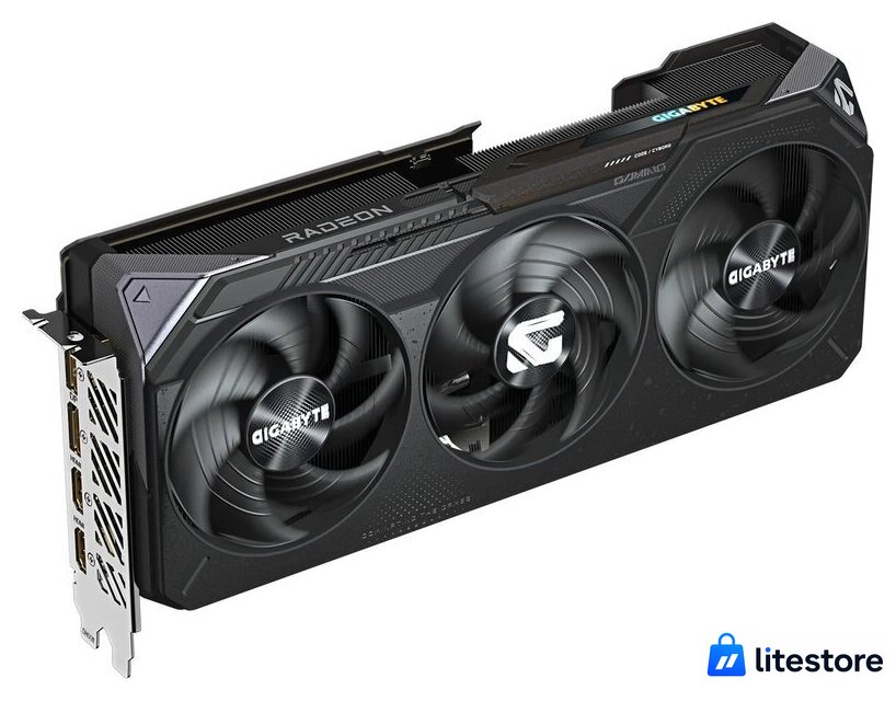 Видеокарта Gigabyte Radeon RX 9070 XT Gaming OC 16G GV-R9070XTGAMING OC-16GD - Изображение №1 — Лайт Стор