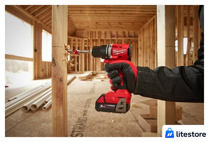 Дрель-шуруповерт Milwaukee M18 M18BLDDRC-402C 4933492834 (с 2-мя АКБ 4 Ач, кейс) - Изображение №18 — Лайт Стор