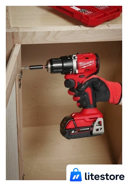 Дрель-шуруповерт Milwaukee M18 M18BLDDRC-402C 4933492834 (с 2-мя АКБ 4 Ач, кейс) - Изображение №10 — Лайт Стор