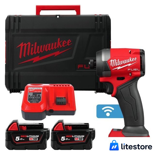 Винтоверт Milwaukee M18 FUEL M18ONEID3-502X 4933492804 (с 2-мя АКБ, кейс) - Изображение №1 — Лайт Стор