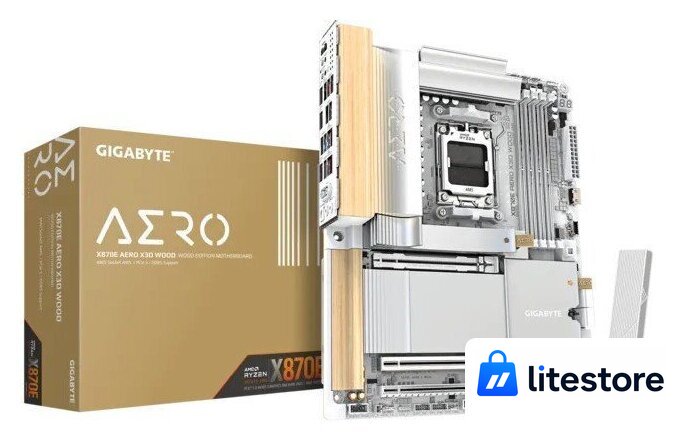 Материнская плата Gigabyte X870E Aero X3D Wood - Изображение №5 — Лайт Стор