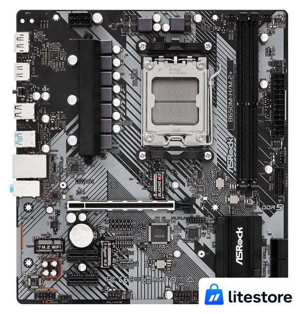 Материнская плата ASRock B650M-H/M.2+ - Изображение №2 — Лайт Стор