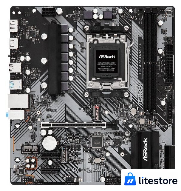 Материнская плата ASRock B650M-H/M.2+ - Изображение №1 — Лайт Стор
