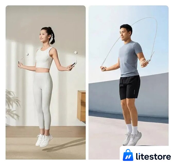 Скакалка Xiaomi Mijia smart rope skipping 2 MJTS02YM (бежевый, китайская версия) - Изображение №2 — Лайт Стор
