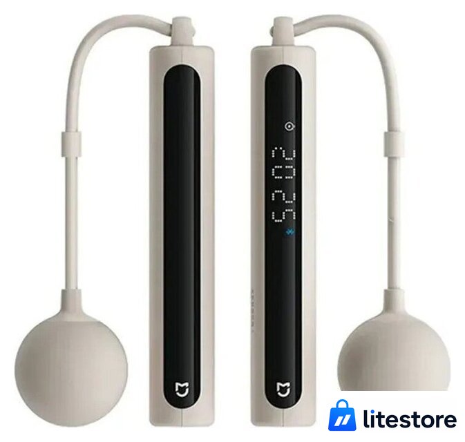 Скакалка Xiaomi Mijia smart rope skipping 2 MJTS02YM (бежевый, китайская версия) - Изображение №1 — Лайт Стор