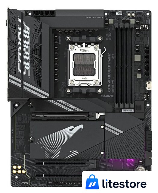 Материнская плата Gigabyte X870 Aorus Elite WiFi7 - Изображение №1 — Лайт Стор
