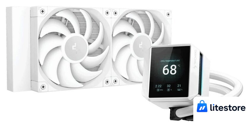 Система жидкостного охлаждения для процессора DeepCool Mystique 240 WH R-LX240-WHDSNMP-G-1 - Изображение №1 — Лайт Стор