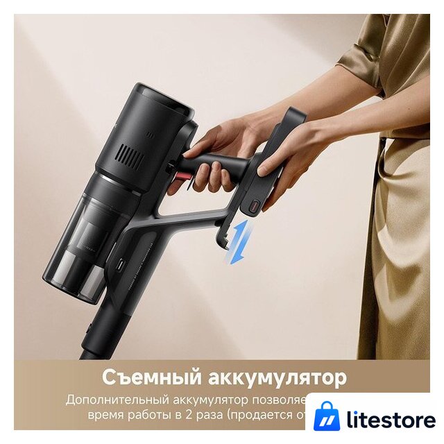 Пылесос Dreame H12 Dual FlexReach Wet and Dry Vacuum HHV31A (евровилка, черный) - Изображение №12 — Лайт Стор