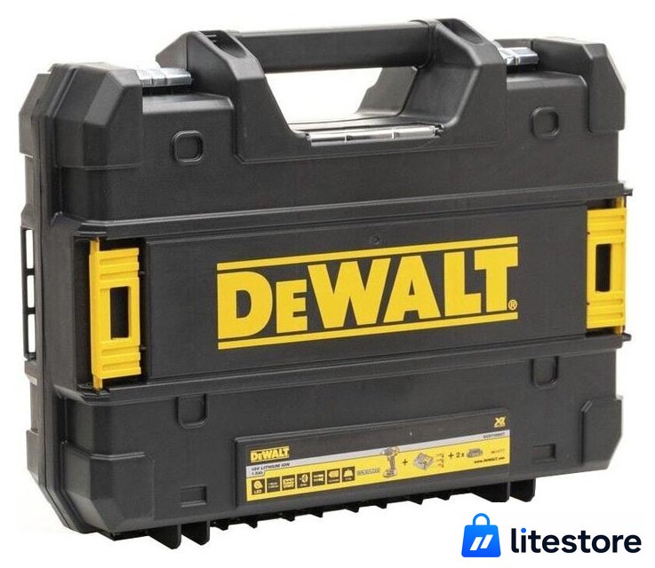 Дрель-шуруповерт DeWalt DCD708D2T-QW (с 2-мя АКБ, кейс) - Изображение №4 — Лайт Стор