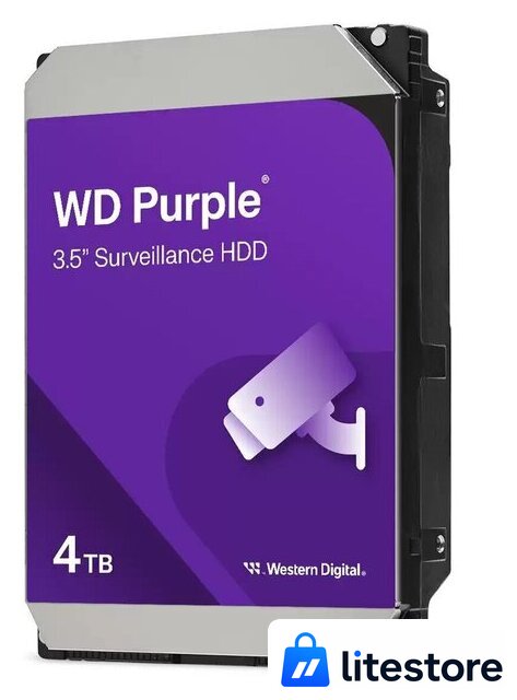 Жесткий диск WD Purple Surveillance 4TB WD44PURZ - Изображение №1 — Лайт Стор