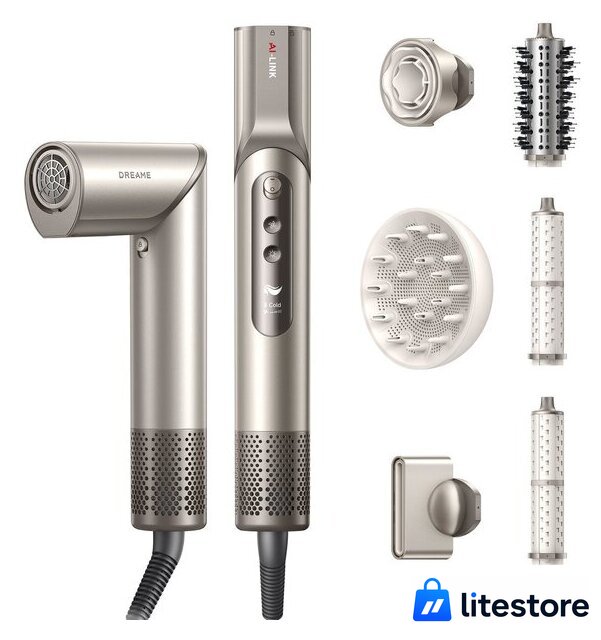 Фен Dreame Hairdryer Dazzle AZD20A (золотой) - Изображение №1 — Лайт Стор