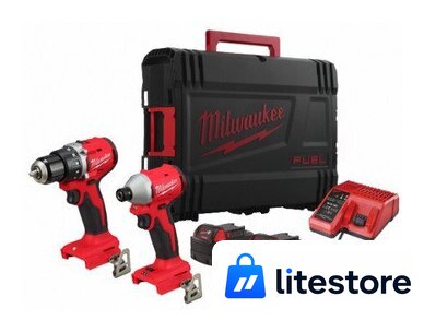  Milwaukee M18 BLCPP2B-402C 4933492836 (шуруповерт, винтоверт, 2 АКБ, кейс) - Изображение №1 — Лайт Стор