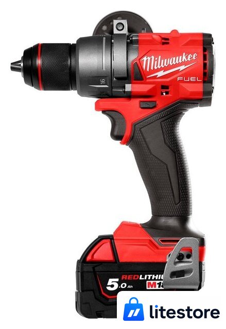 Дрель-шуруповерт Milwaukee M18 FUEL M18FDD3-502X 4933479863 (с 2-мя АКБ 5 Ач, кейс) - Изображение №2 — Лайт Стор
