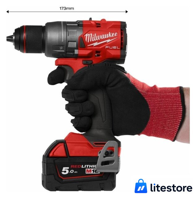 Дрель-шуруповерт Milwaukee M18 FUEL M18FDD3-0 4933498059 (без АКБ) - Изображение №8 — Лайт Стор