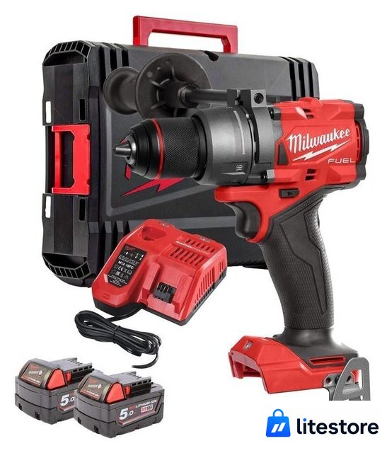 Ударная дрель-шуруповерт Milwaukee M18 FUEL M18FPD3-502X 4933479860 (с 2-мя АКБ, кейс) - Изображение №1 — Лайт Стор